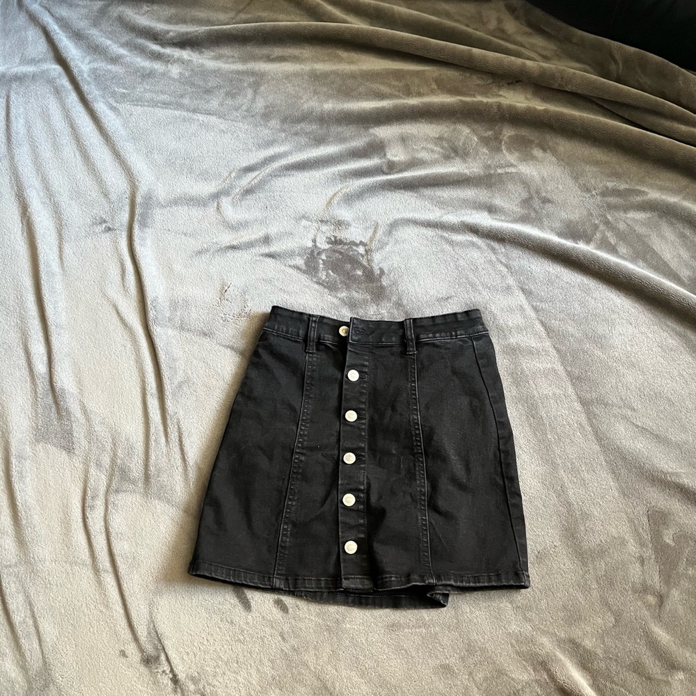 Ardene’s black denim skirt